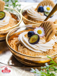 šľahačkový retro dezert