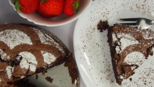 bezlepkový čokoládový koláč